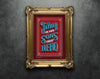 A Father is his son's first hero lettering poster 3