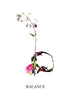 Nature Font: letter 'B' inspirational typography poster