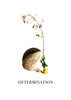 Nature Font: letter 'D' inspirational typography poster
