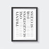 '21 Suggestions for Success' typography poster 1
