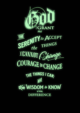 Serenity Prayer Glow in the Dark poster 1