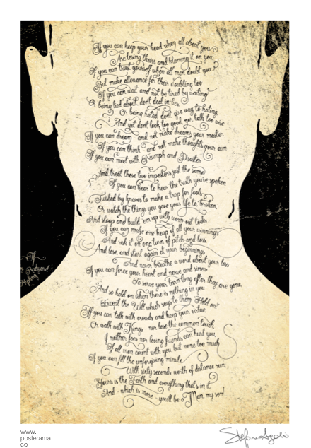 IF Rudyard Kipling poster Man 1