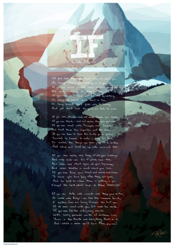 IF Rudyard Kipling poster Mountain