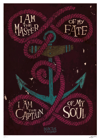Invictus poem quote poster Anchor 2