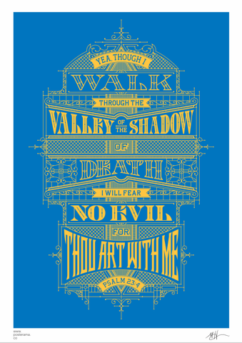 Psalm 23 prayer poster 4