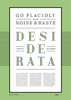 Desiderata poem typography poster 6