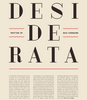 Desiderata poem typography poster 7