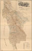 Old Map of San Mateo California poster