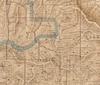 Old Map of San Mateo California poster