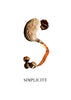 Nature Font: letter 'S' inspirational typography poster