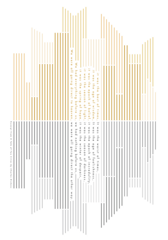 A Tale of Two Cities Charles Dickens literary poster 1