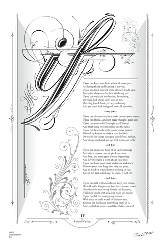 IF Rudyard Kipling poster 'Custom White'