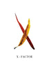 Nature Font: letter 'X' inspirational typography poster