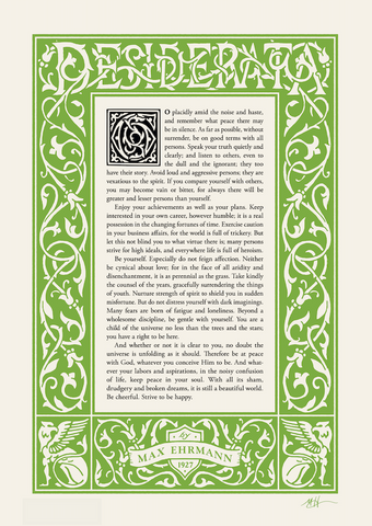 Desiderata poem typography poster 13