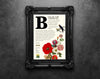 MRS. DALLOWAY LITERARY QUOTE POSTER 1 framed