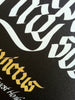 I am the master of my fate calligraphy poster 1 close up