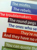 Here's to the Crazy One's typography poster V1